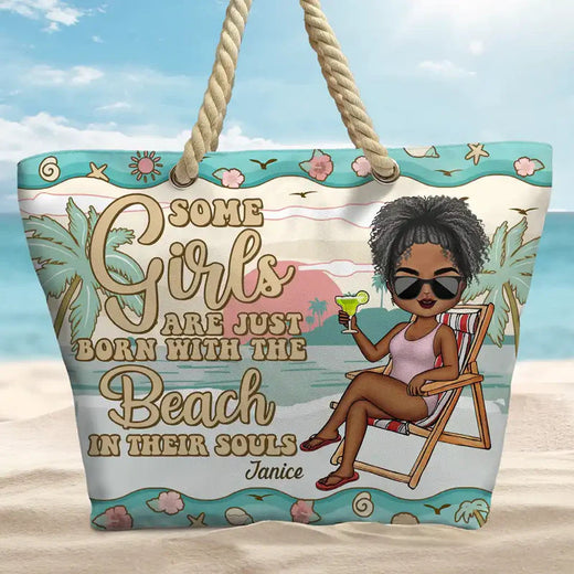 Sac de Plage Personnalisé Élégant – Spacieux, Tendance et Parfait pour l’Été