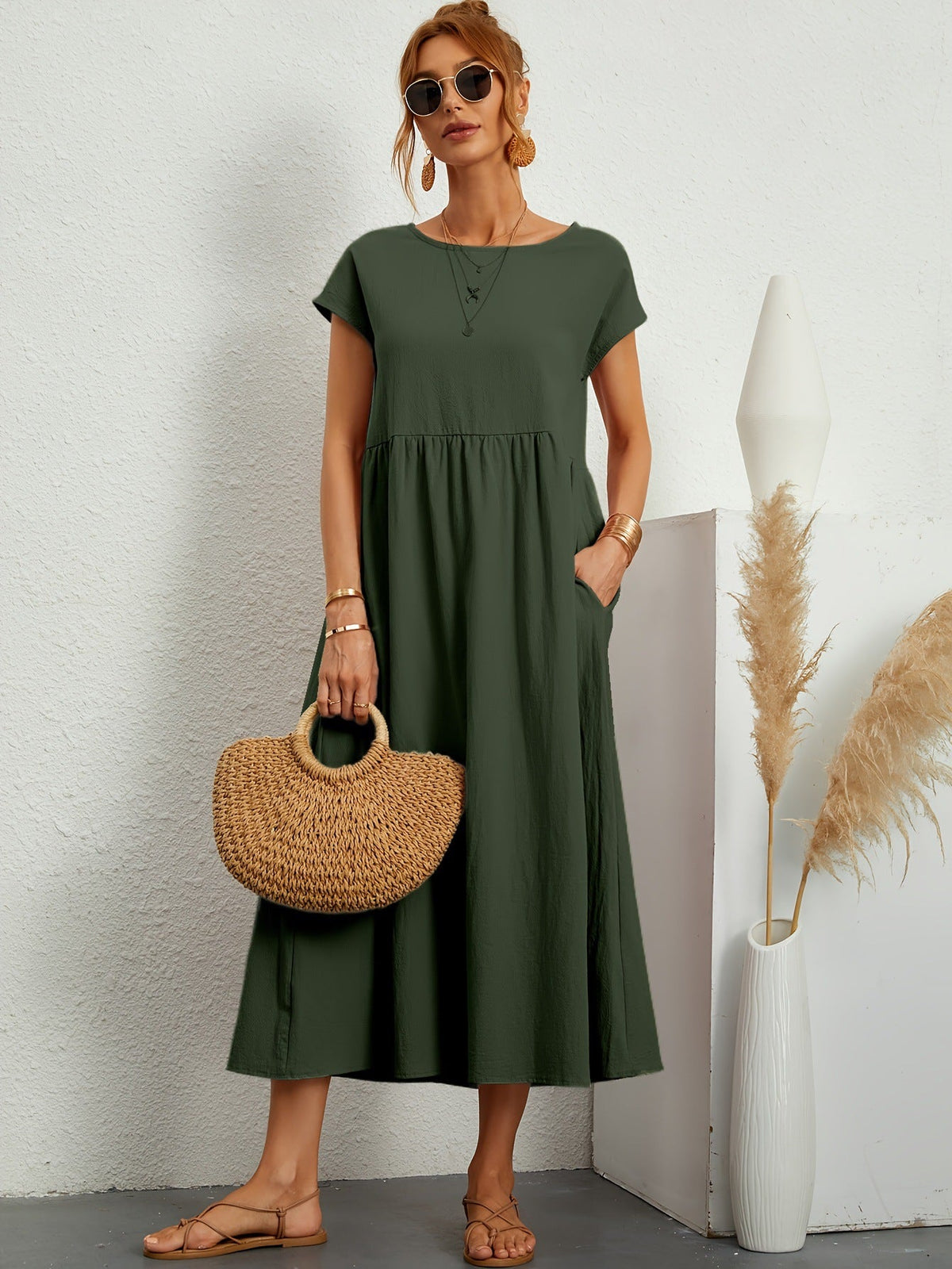 Robe longue pratique élégante