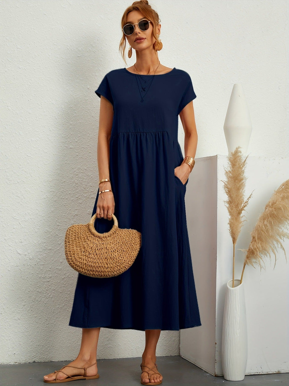Robe longue pratique élégante