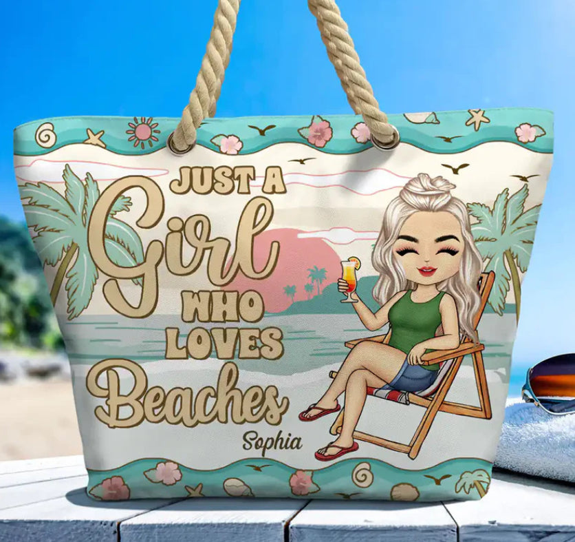 Sac plage personnalisable élégant