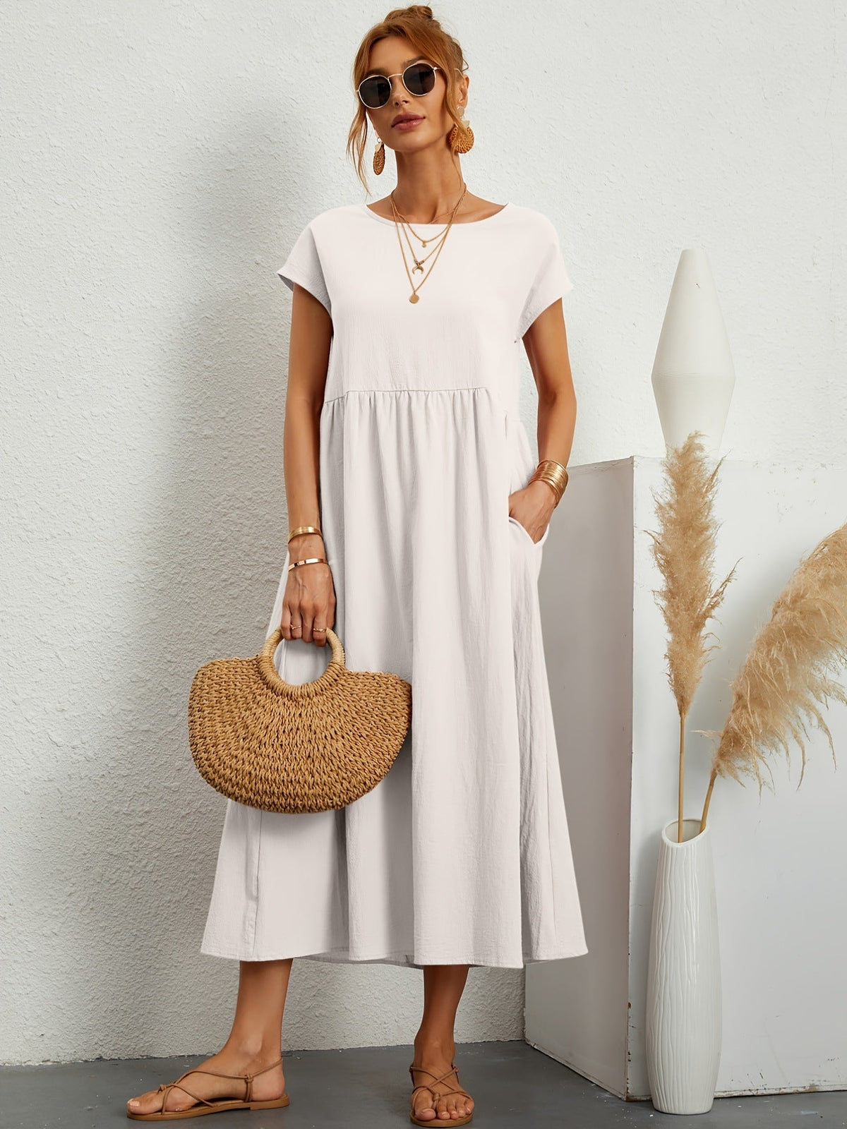 Robe longue pratique élégante