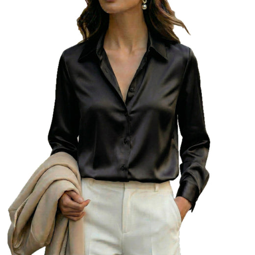 Blouse satinée élégance intemporelle